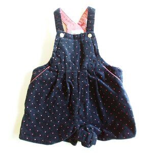 Obaibi Polka Dot Corduroy Shortalls 12 Months (74 cm)